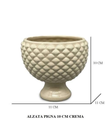 CREAM PINE CONE RISER 10 CENTIMETERS