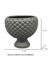 GRAY PINE CONE RISER 10 CENTIMETERS