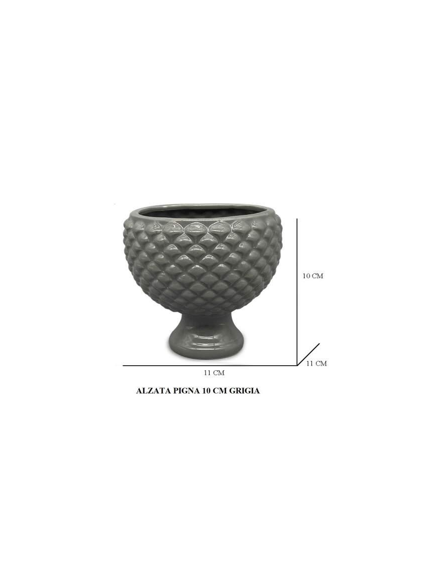 GRAY PINE CONE RISER 10 CENTIMETERS