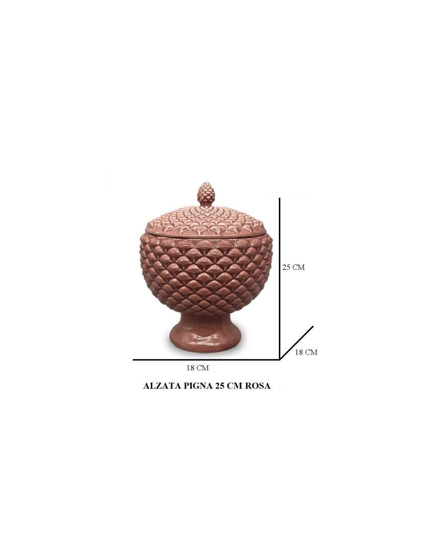 PINK PINE CONE BOX 25 CENTIMETERS