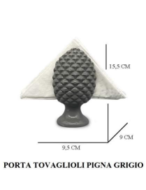 PICONA GRAY NAPKIN HOLDER 15.5 CM