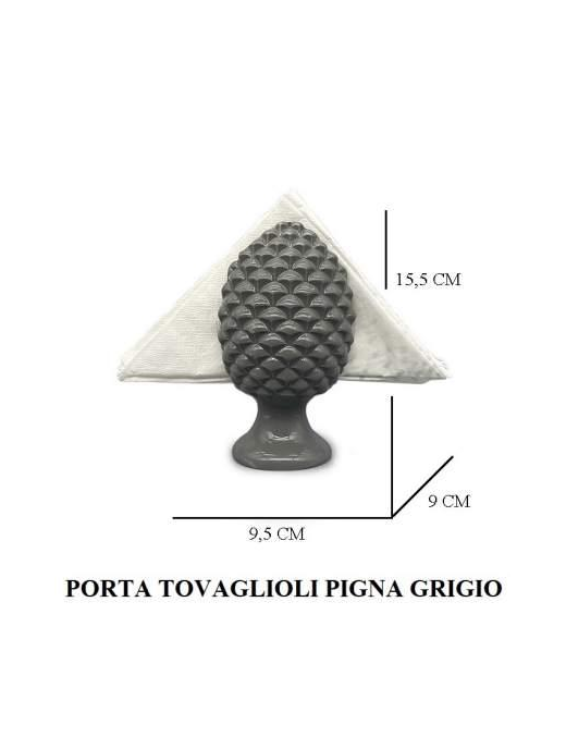 PIGNA GRIGIO PORTA TOVAGLIOLI 15,5 CENTIMETRI