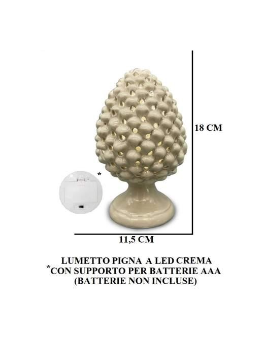 PIGNA CREMA LAMPADA 18 CENTIMETRI