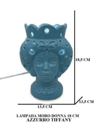 MORO DONNA BLU LAMPADA 18,5 CENTIMETRI