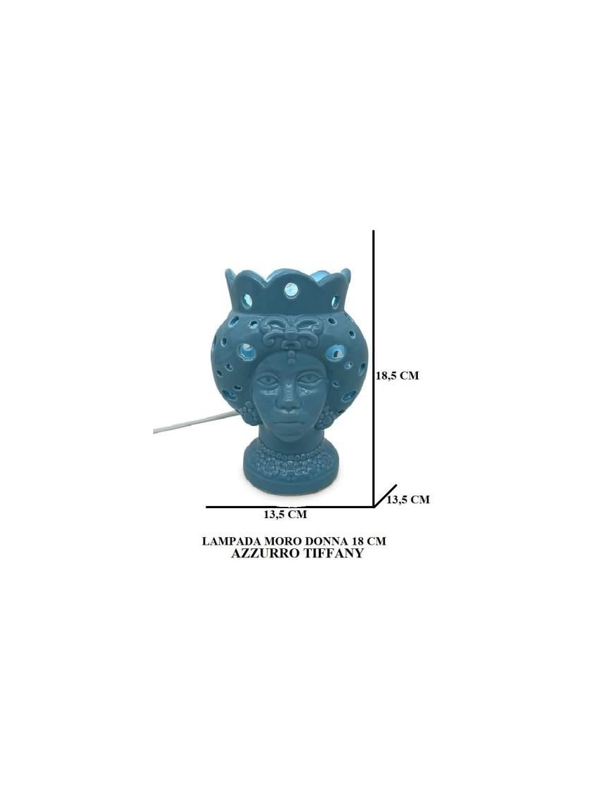 MORO DONNA BLU LAMPADA 18,5 CENTIMETRI