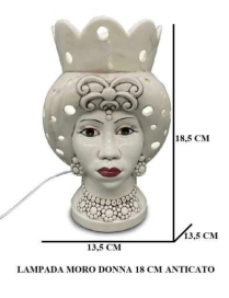 MORO DONNA ANTIC LAMPADA 18,5 CENTIMETRI
