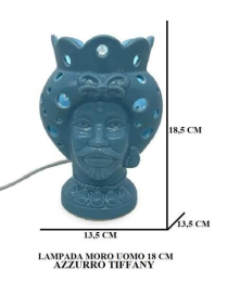 MORO UOMO BLU LAMPADA 18,5 CENTIMETRI