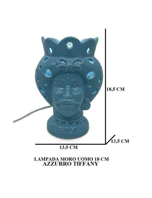 MORO UOMO BLU LAMPADA 18,5 CENTIMETRI