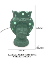 MORO UOMO VERDE LAMPADA 18,5 CENTIMETRI