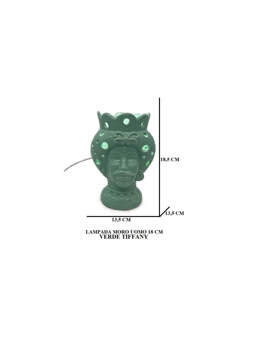 MORO GREEN MAN LAMP 18.5 CM