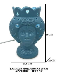 MORO DONNA BLU LAMPADA 30 CENTIMETRI