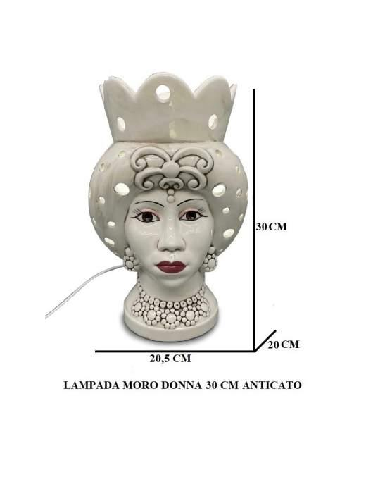 MORO DONNA ANTIC LAMPADA 30 CENTIMETRI