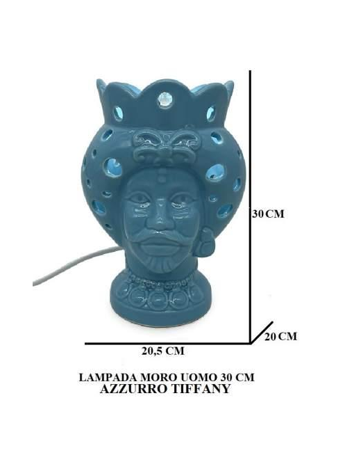 MORO UOMO BLU LAMPADA 30 CENTIMETRI