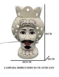 MORO MAN ANTIC LAMP 30 CENTIMETERS