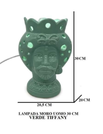 MORO UOMO VERDE LAMPADA 30 CENTIMETRI