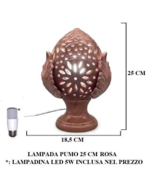 PUMO LAMPADA ROSA 25 CENTIMETRI