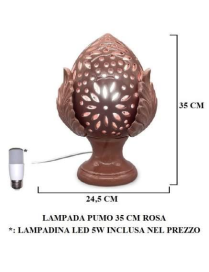 PUMO LAMPADA ROSA 35 CENTIMETRI