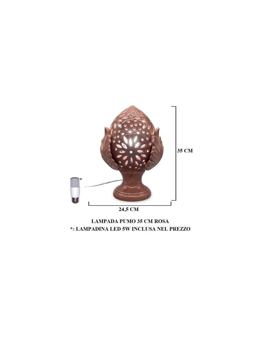 PUMO LAMPADA ROSA 35 CENTIMETRI