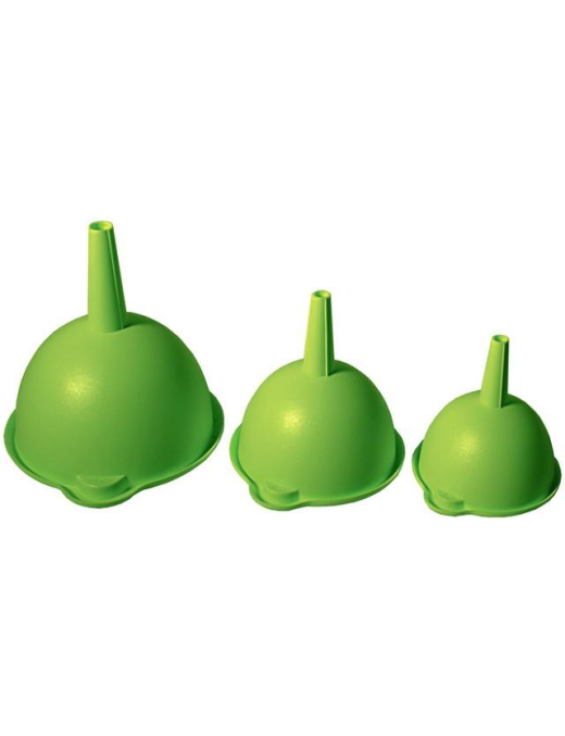 TRIS FUNNELS DIAMETERS: 10, 12, 16 CENTIMETERS