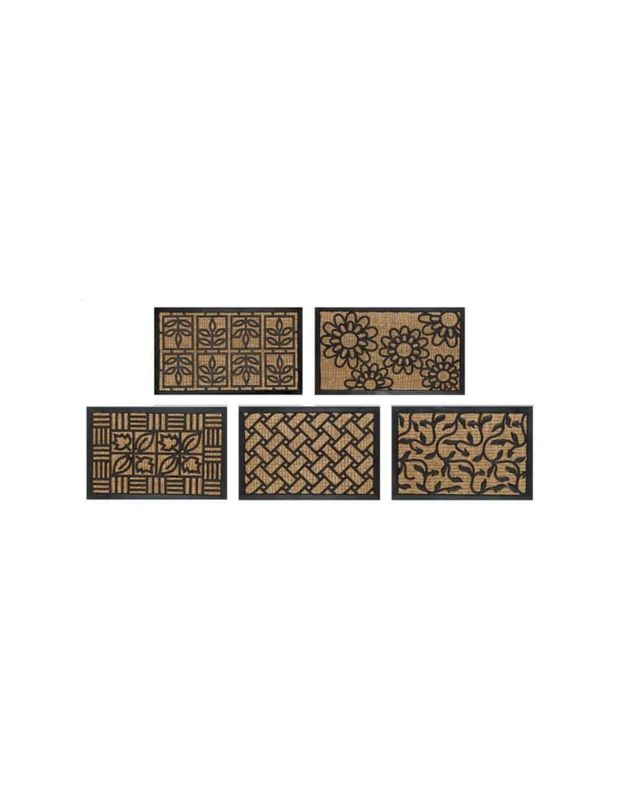 COCONUT DOORMAT SPIDER RETT 40x60 ASSORTED COLORS AND DESIGNS