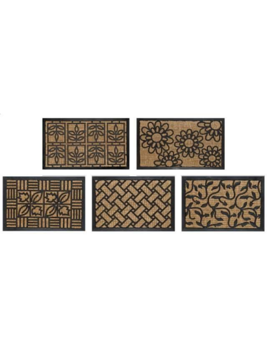 COCONUT DOORMAT SPIDER RETT 40x60 ASSORTED COLORS AND DESIGNS