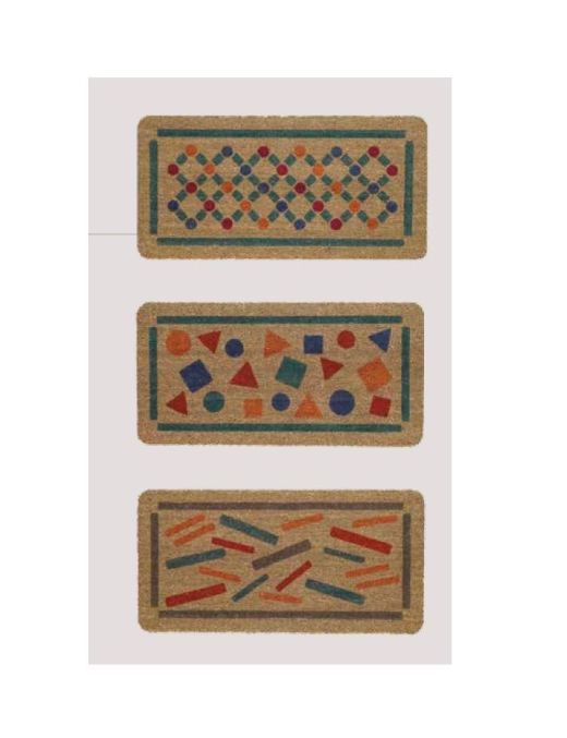ZERBINO COCCO TROPICAL FANTASIA 33x60 COLORI E DISEGNI ASSORTITI