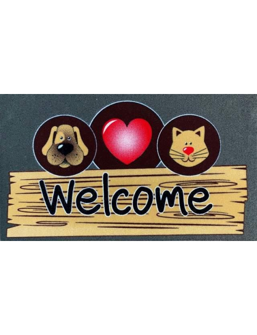 FLOMAT DOORMAT 40x70 CENTIMETERS ASSORTED COLORS AND DESIGNS