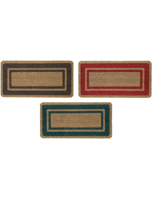 ZERBINO COCCO 50x100 BORDO COLORI E DISEGNI ASSORTITI