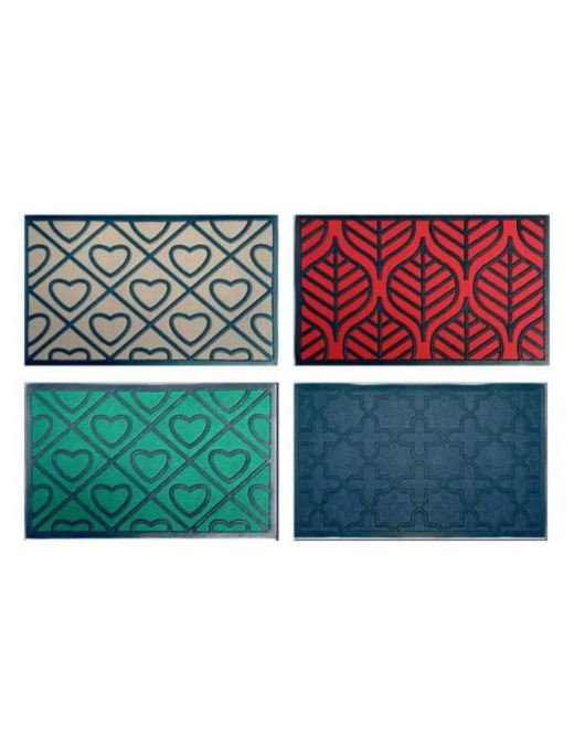 POLY WEB DOORMAT 40x60 CENTIMETERS RECTANGULAR ASSORTED COLORS AND DESIGNS