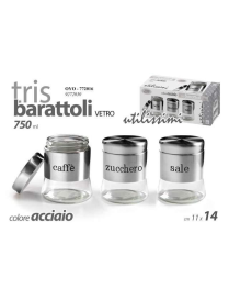 STEEL JARS 3 pieces 750ml