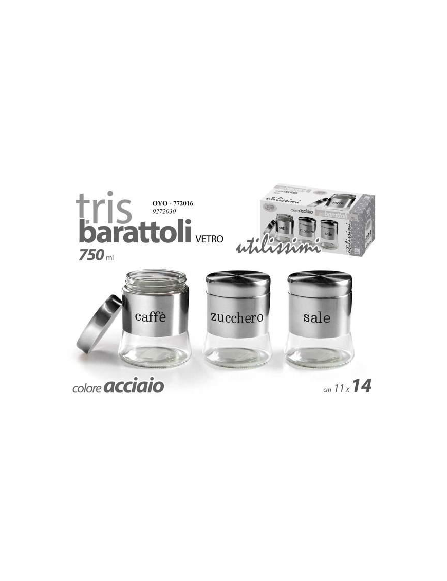 STEEL JARS 3 pieces 750ml