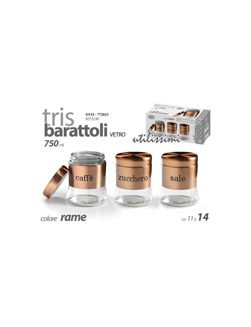 COPPER JARS 3 pieces 750ml