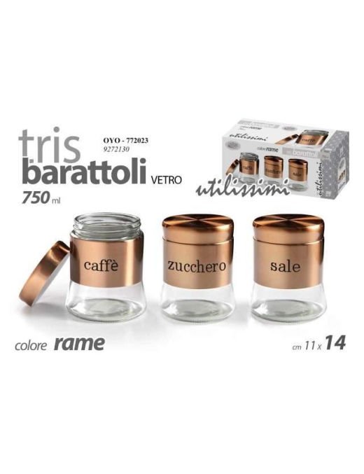 COPPER JARS 3 pieces 750ml