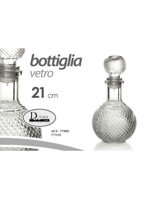 BOTTIGLIA TONDA VETRO 500ml
