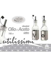 GLASS OIL/VINEGAR BOTTLE 180ml
