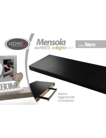 BLACK SHELF 60x25x3.8cm