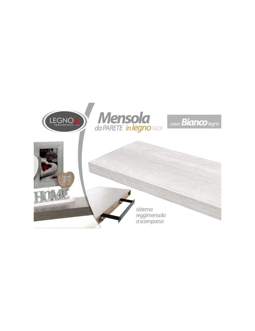 WHITE WOOD EFFECT SHELF 80x25x3.8