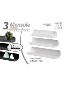 WHITE SHELF 30/35/40cm SET 3 pieces