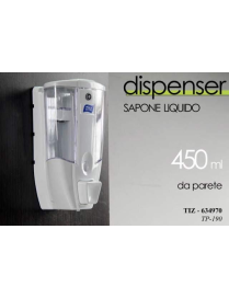 DISPENSER SAPONE 450ML da parete