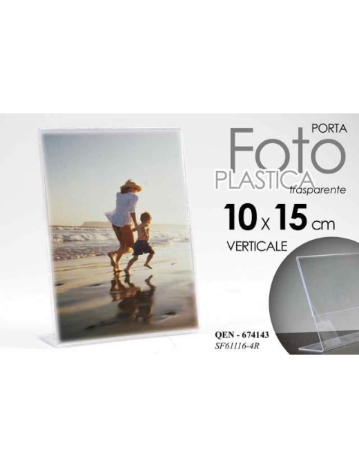 PORTA FOTO PLEXIGLASS VERTICALE 10x15cm