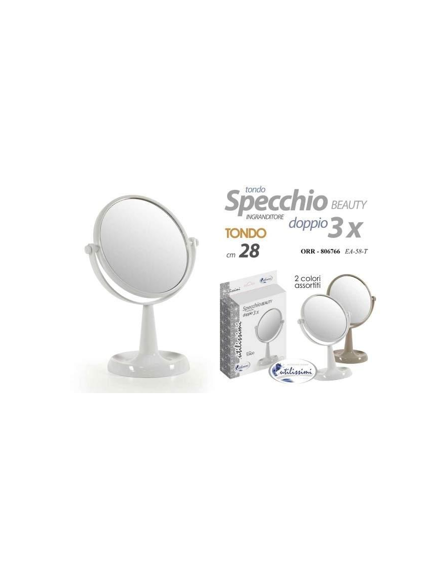 ROUND PLASTIC MIRROR 28cm