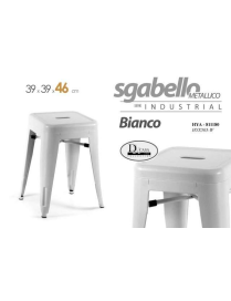 SGABELLO BIANCO 42x42x45cm