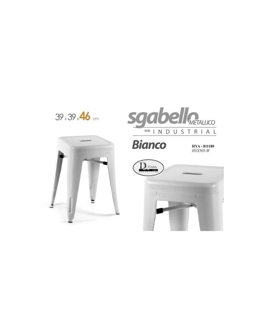 SGABELLO BIANCO 42x42x45cm
