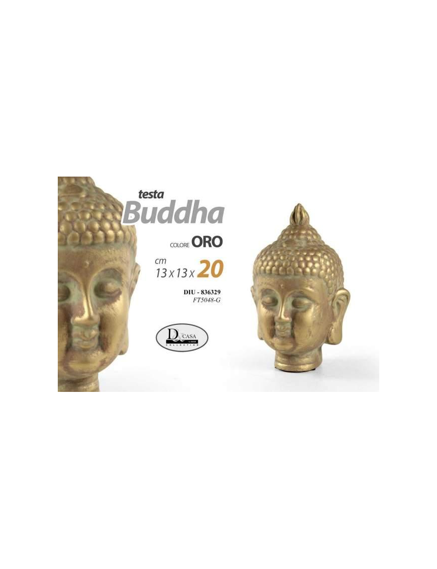 BUDDHA2 ORO TESTA 13x13x20