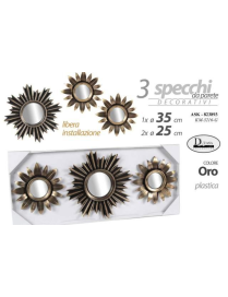 SUN GOLD MIRROR 3 pieces