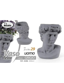 GRAY MAN VASE 21x19x29 cm