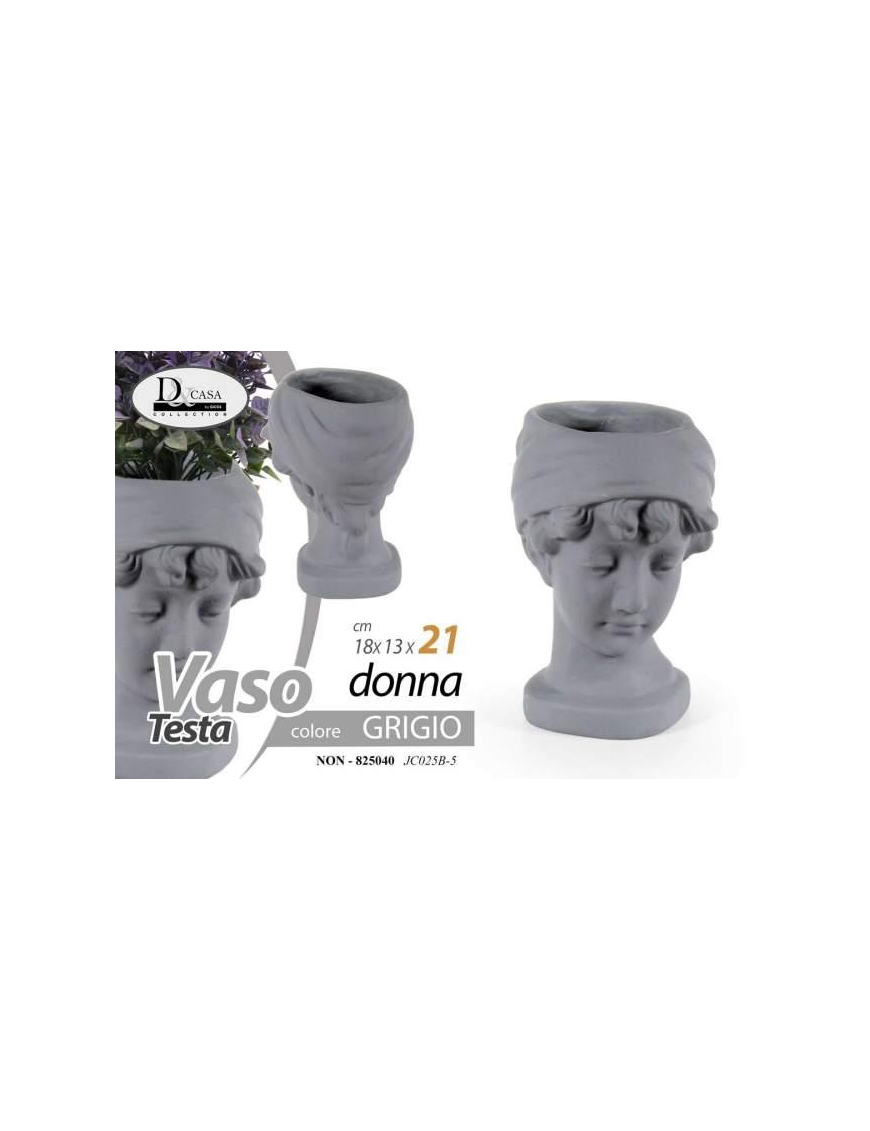 VASO DONNA GRIGIO 18x13x21 cm