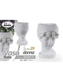 VASO DONNA BIANCO 25x18x29 cm