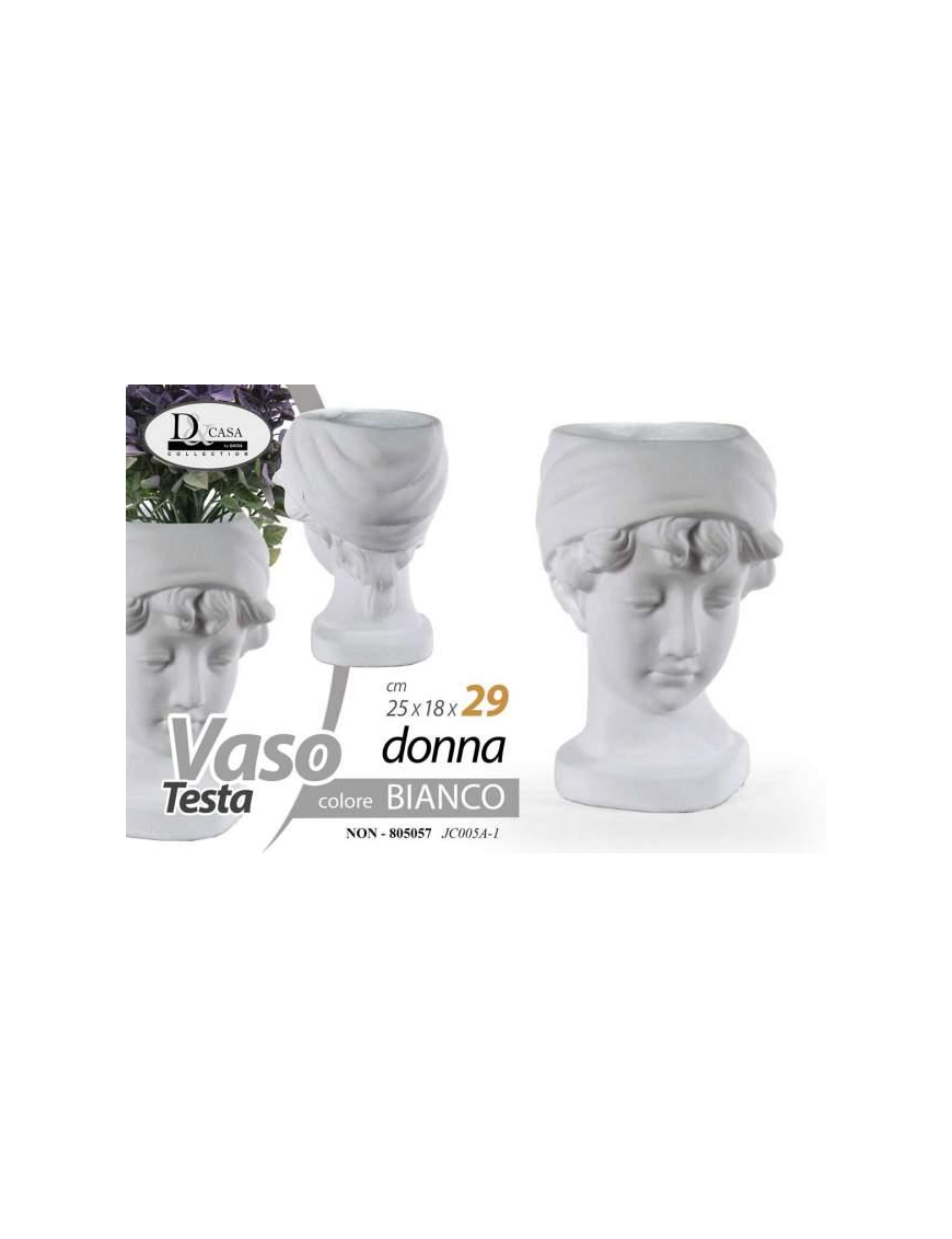 VASO DONNA BIANCO 25x18x29 cm