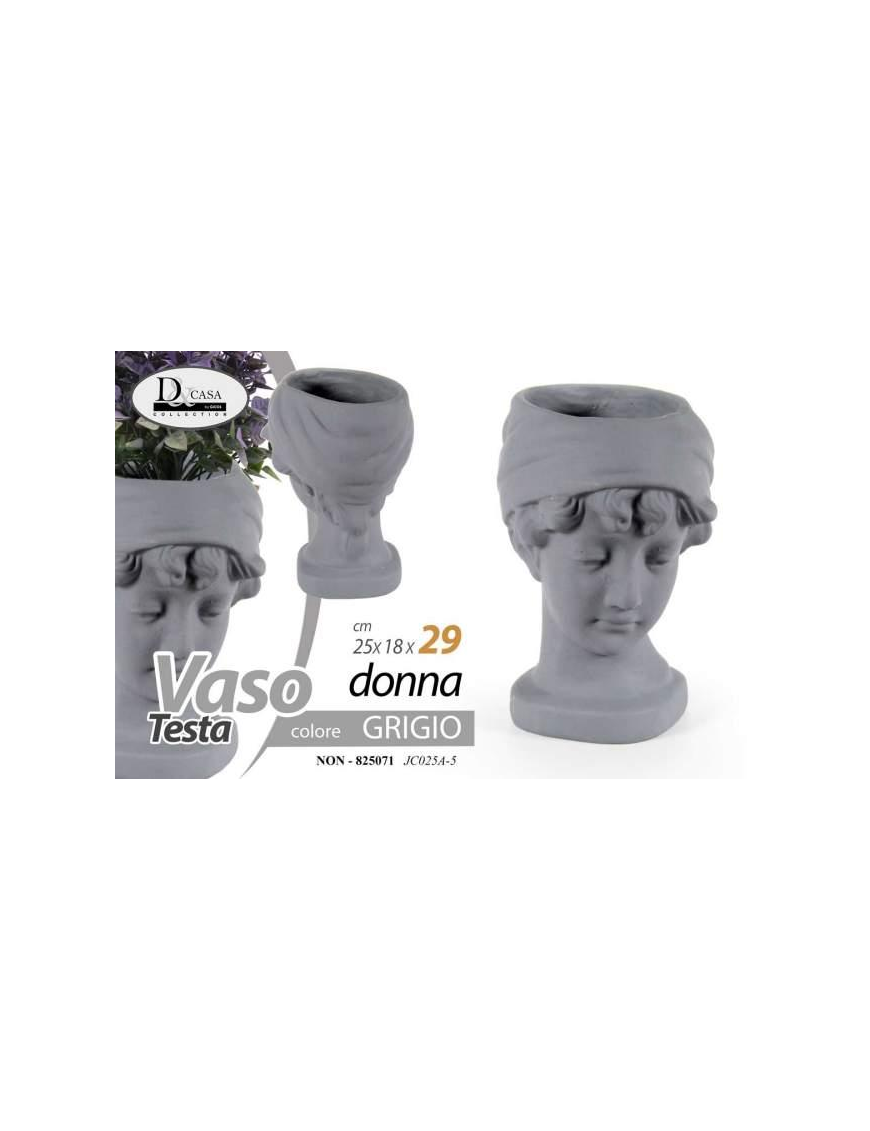 VASO DONNA GRIGIO 25x18x29 cm